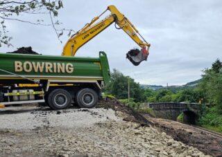 Landslip Removal | Bowring Transport